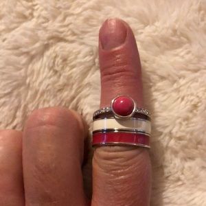 Lia Sophia set of 3 rings